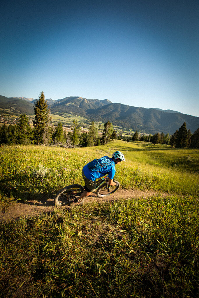 Biker riding one of the diverse BSCO trails. Photograph by Tibor Nemeth