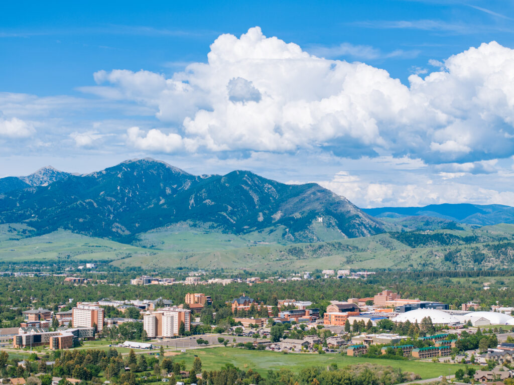 The Montana State University campus in Bozeman, Montana, where the Marriot Tribute Hotel will be built to further students’ careers in hospitality. Photograph by Joe Esenther